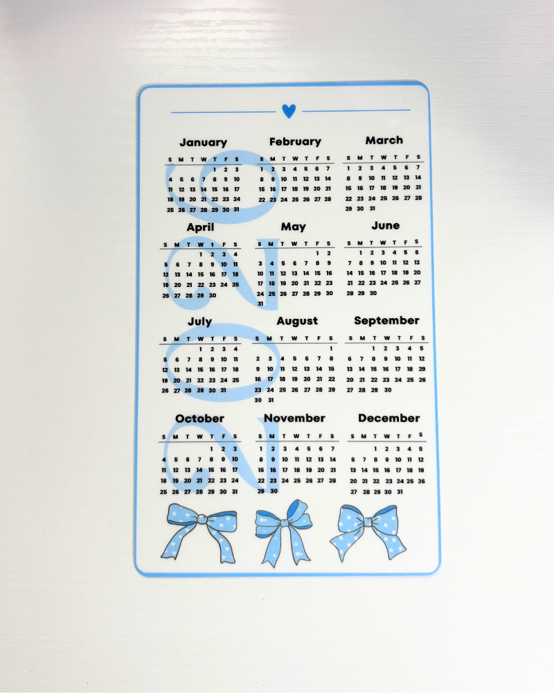 A6 2026 Calendar