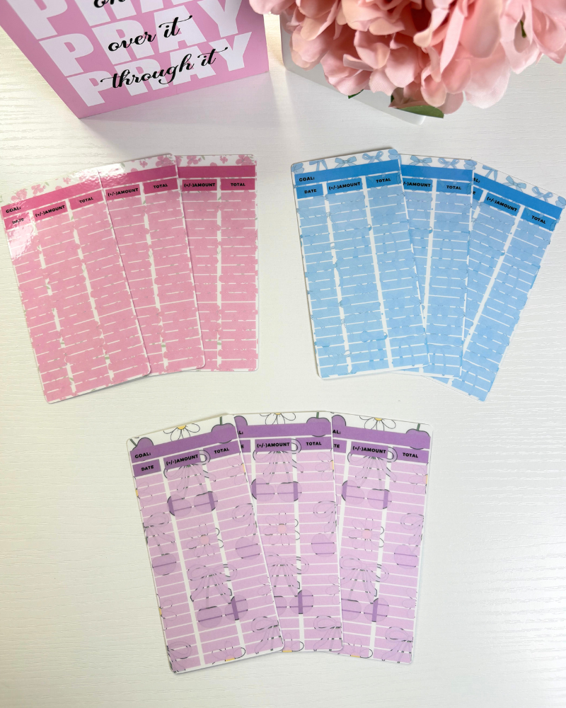 Budget Sheets - Set Of 3