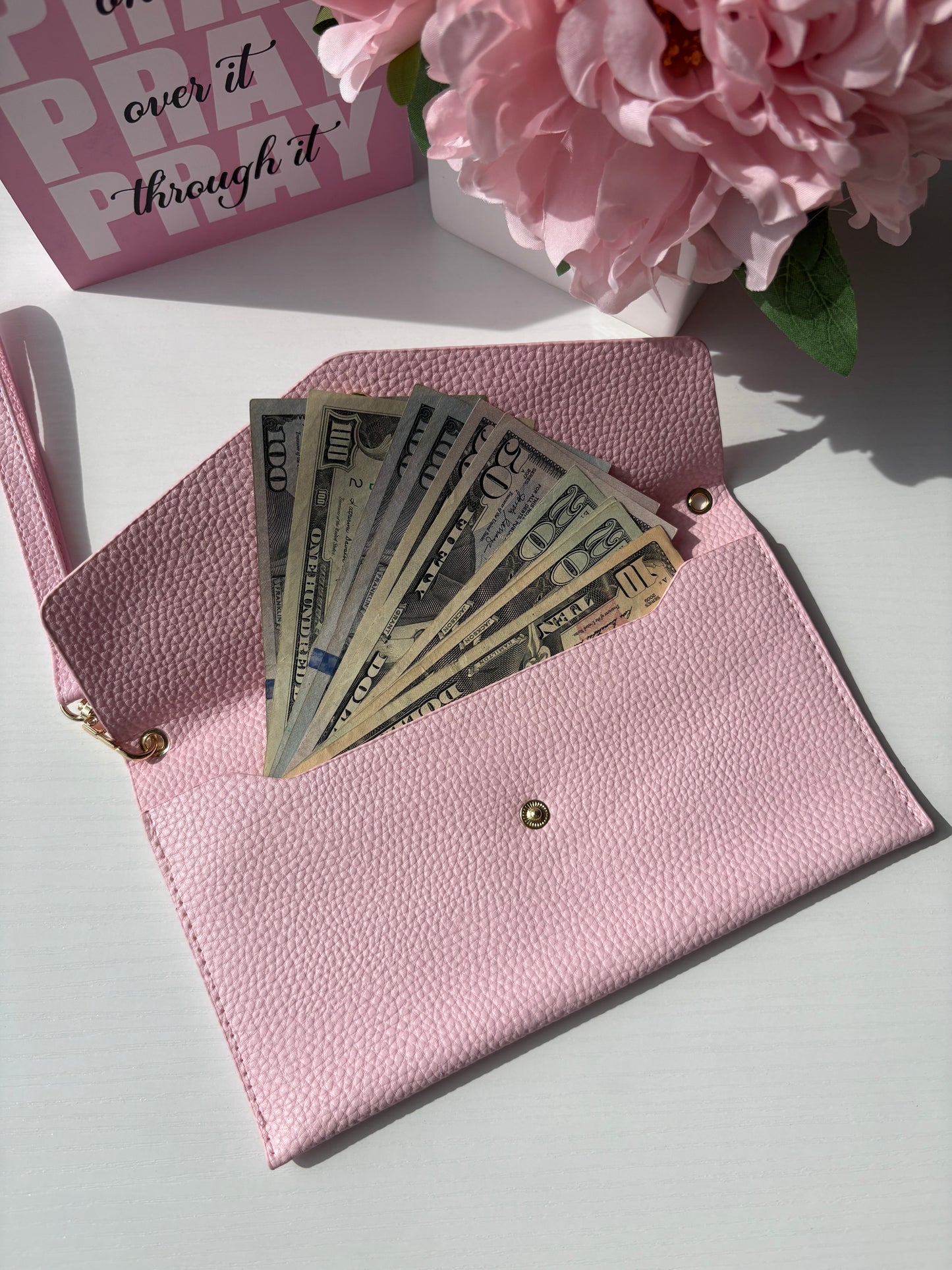 Pretty in Pink Pouch - Money Bank Bag