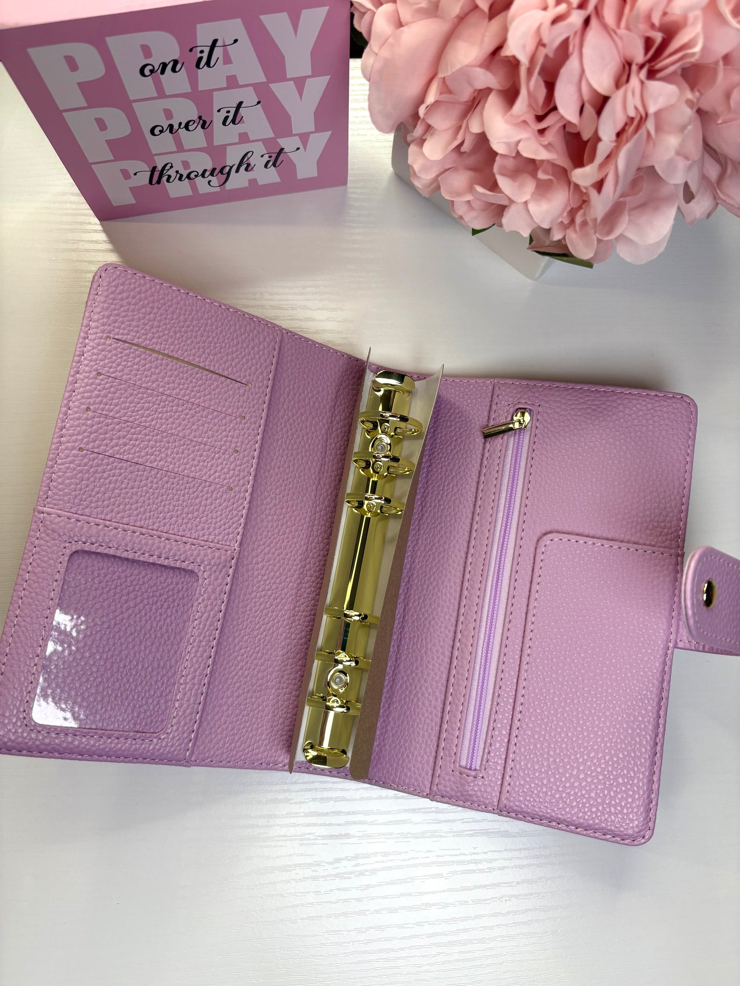 A6 Quilted Pebble Leather Binder