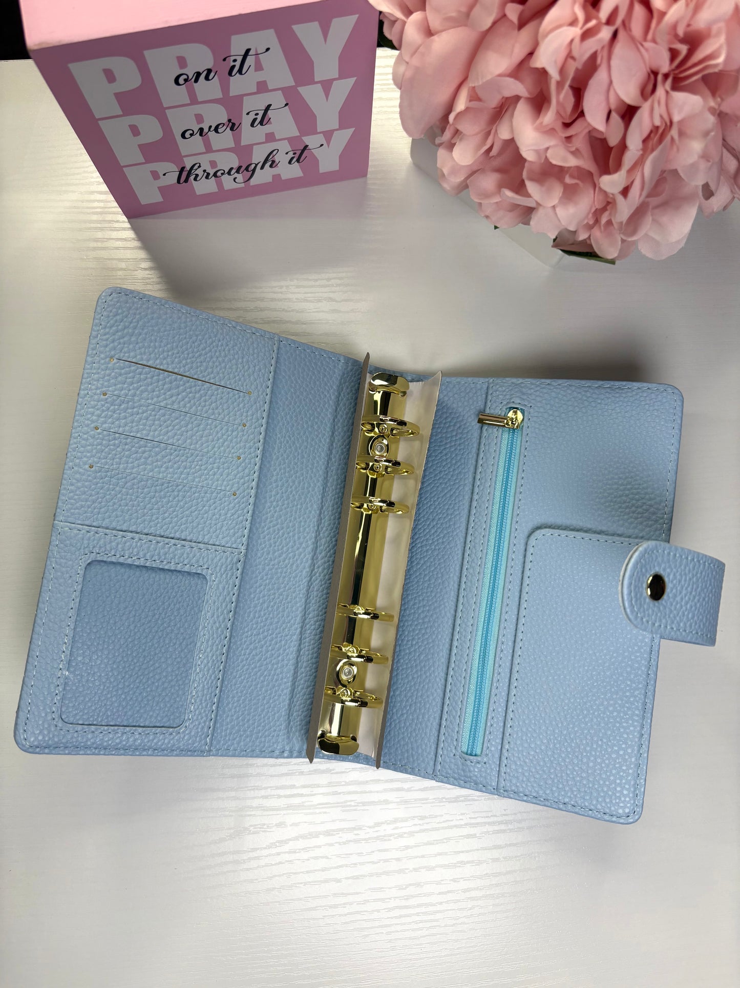 A6 Quilted Pebble Leather Binder