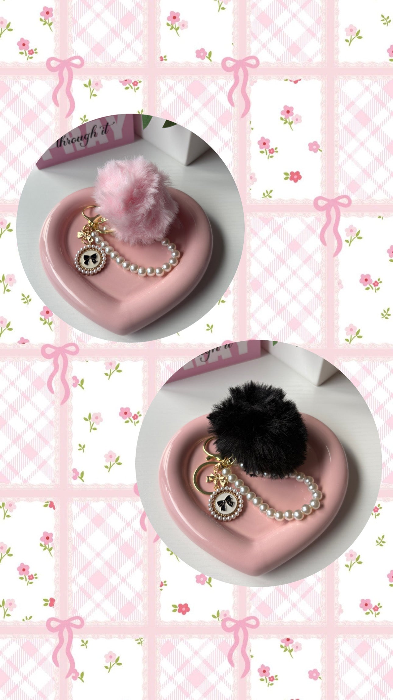 Black Puff Binder Charm