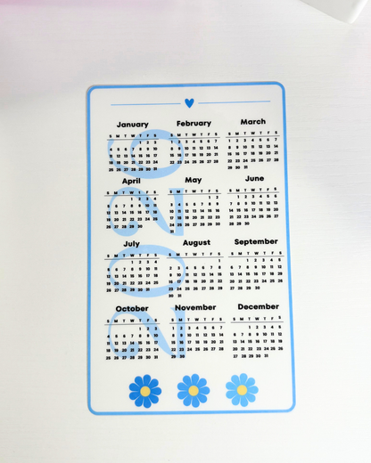 A6 2026 Calendar