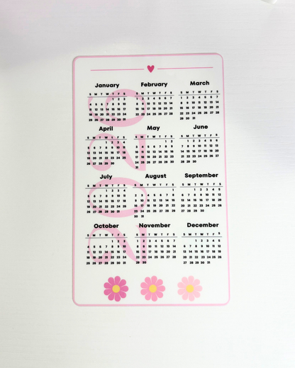 A6 2026 Calendar
