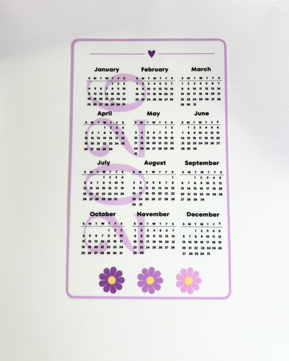 A6 2026 Calendar