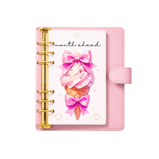 Pink Cute Bow Ice Cream Dashboard