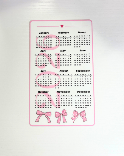 A6 2026 Calendar