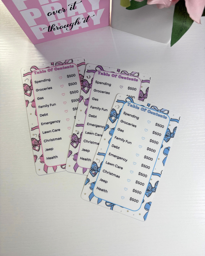 A6 Table Of Contents