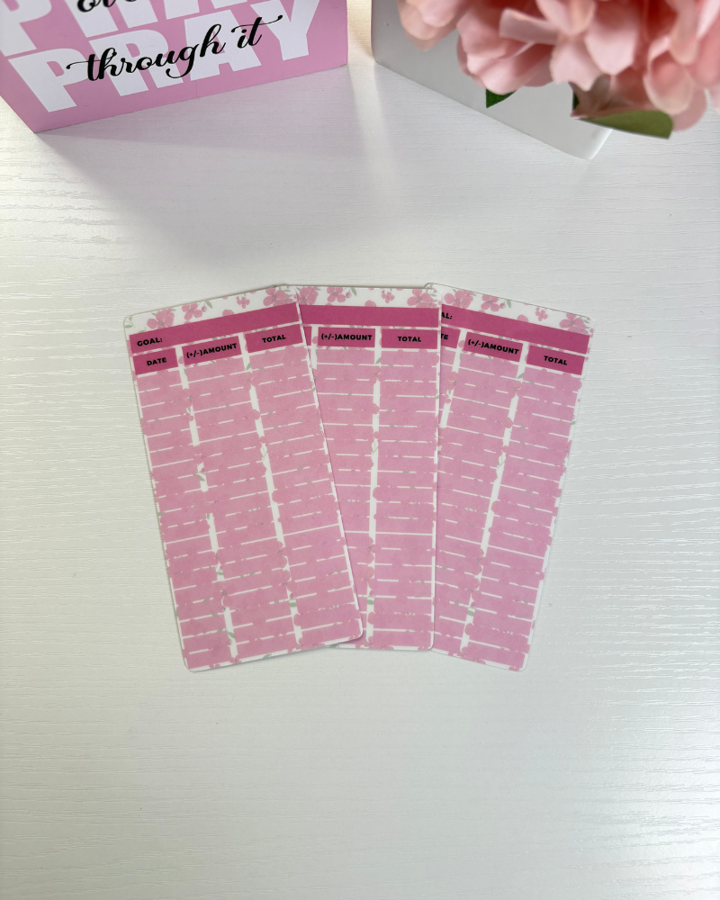 Budget Sheets - Set Of 3