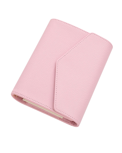 A6 Trifold Pebble Leather Binder
