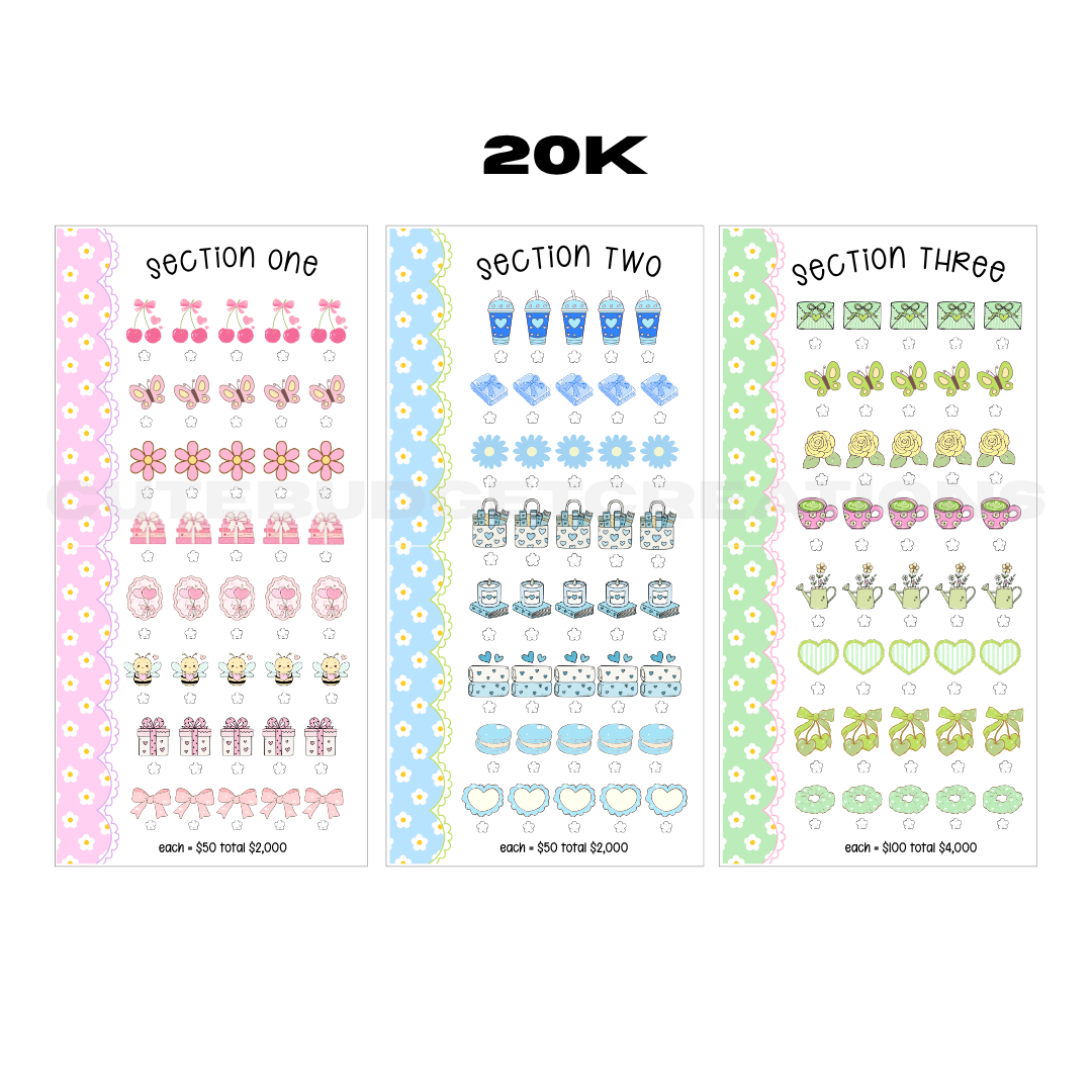 1k, 5k , 10 , 20k Savings