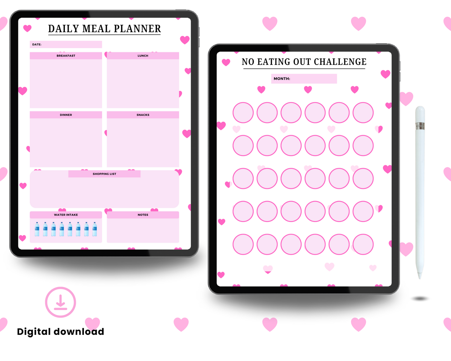 Daily Meal Planner | No Eating Out Challenge