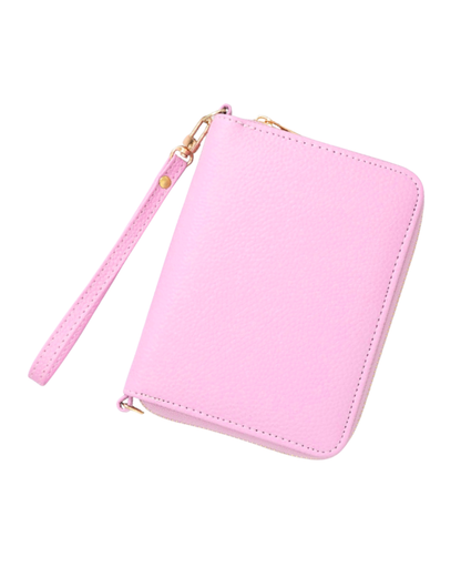 A7 Pebble Leather Zipper Wristlet Binder 💖