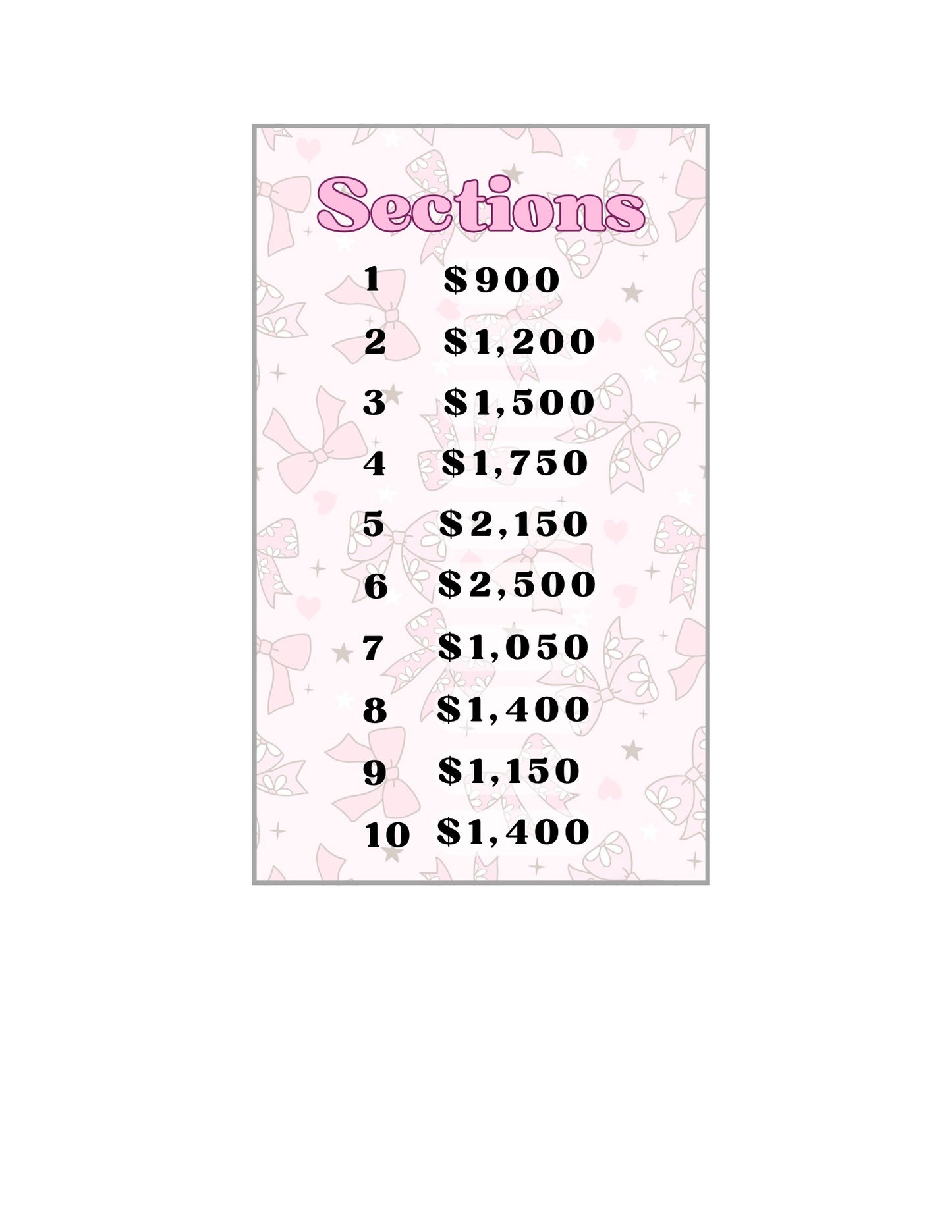 Custom order 15k Savings