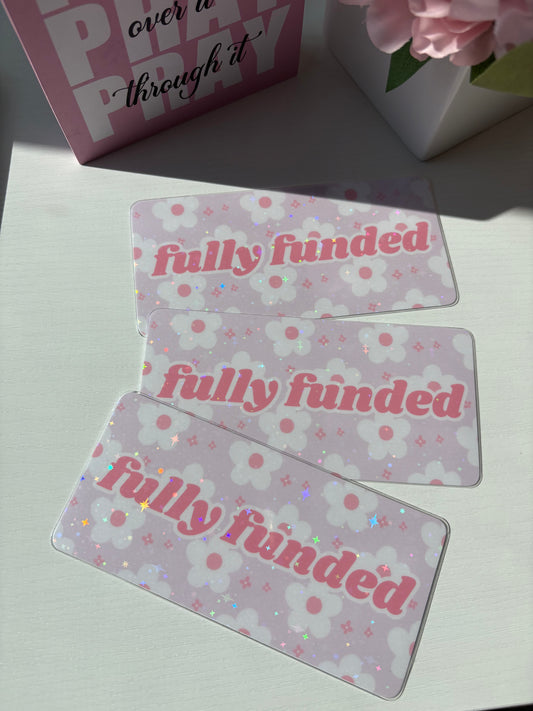 Floral Holographic Fully Funded place holders - Set of 3