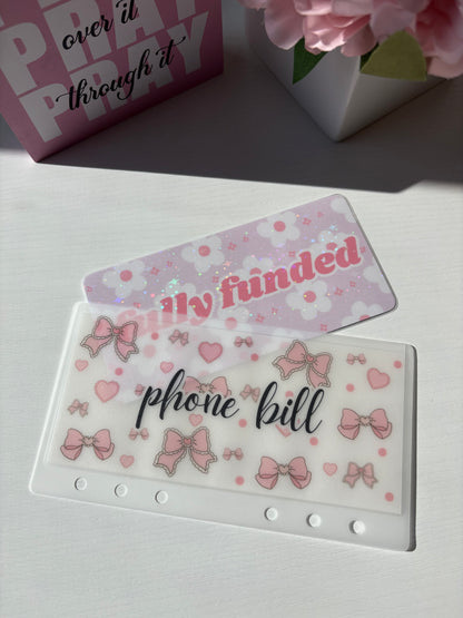 Floral Holographic Fully Funded place holders - Set of 3