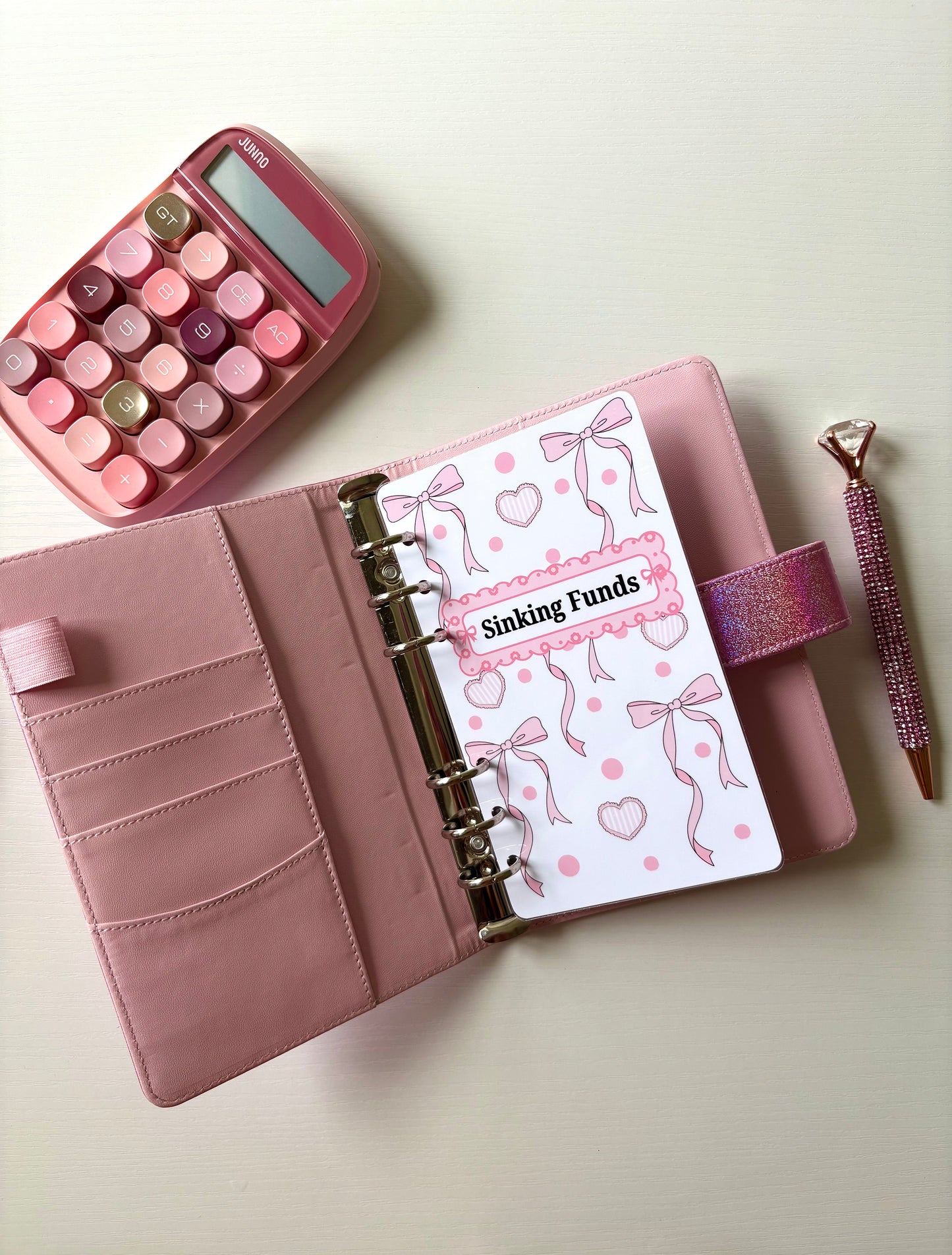 Pink Bow Heart Dasboard