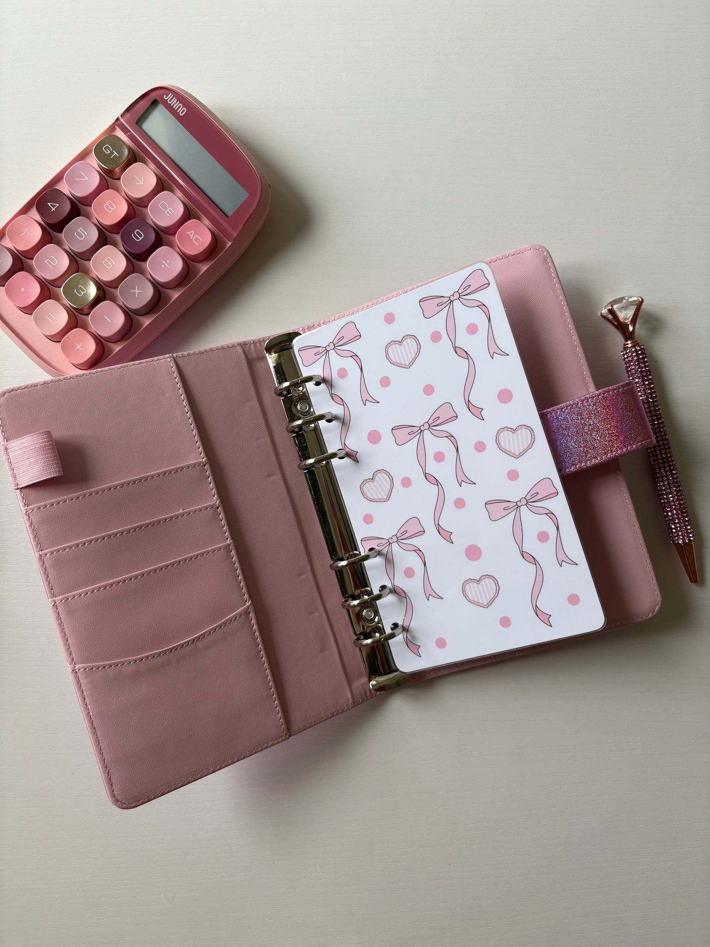 Pink Bow Heart Dasboard