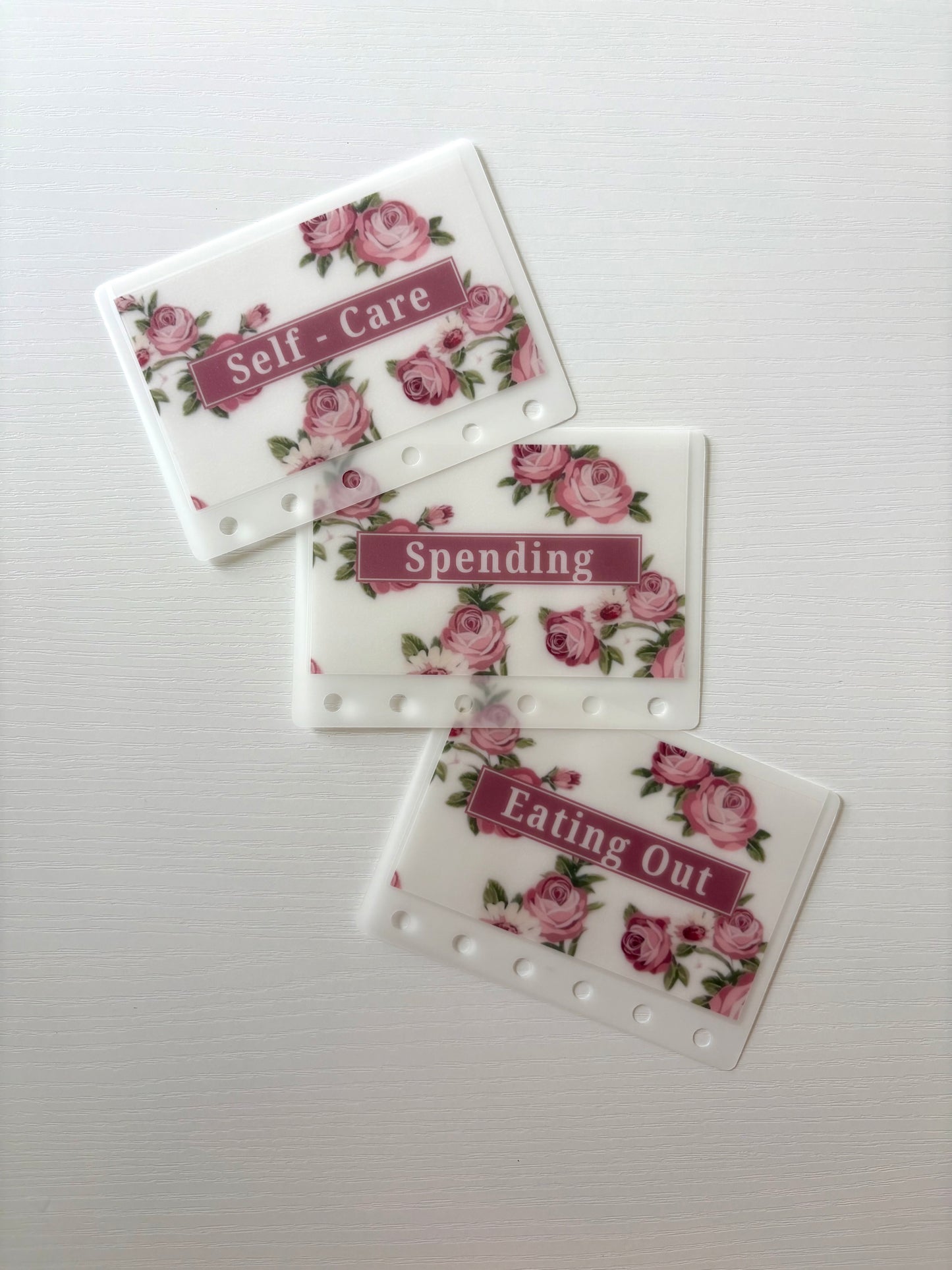 Rose Vellum Cash Stuffing Envelopes