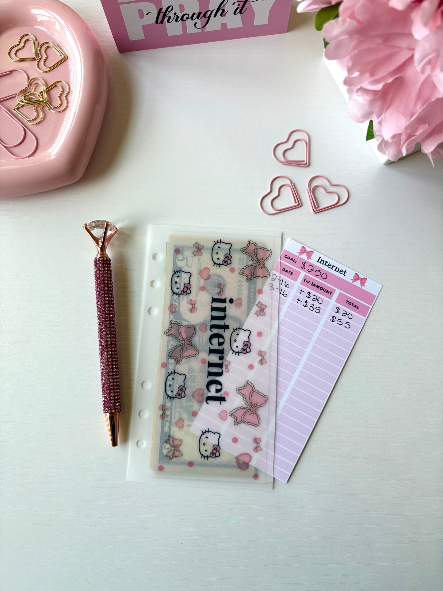 Budget Sheet Inserts Set of 3