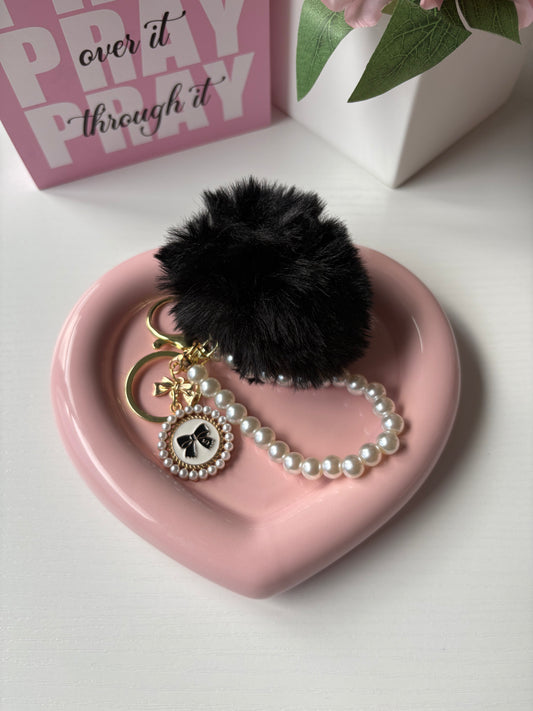 Black Puff Binder Charm