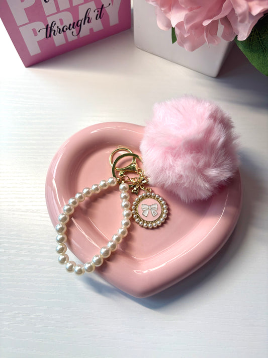Pink Puff Binder Charm