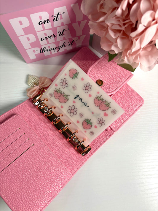 A7 Strawberry Flower Vellum Envelope