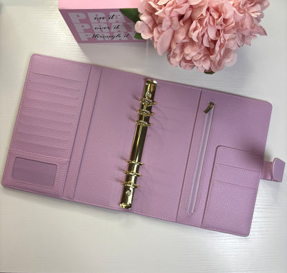 A5 Pebble Leather Budget Binder 💖