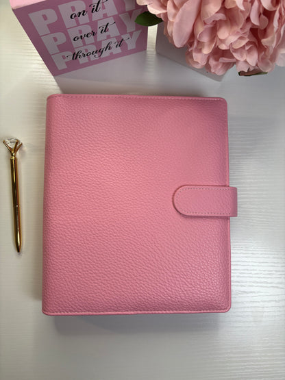 A5 Pebble Leather Budget Binder 💖