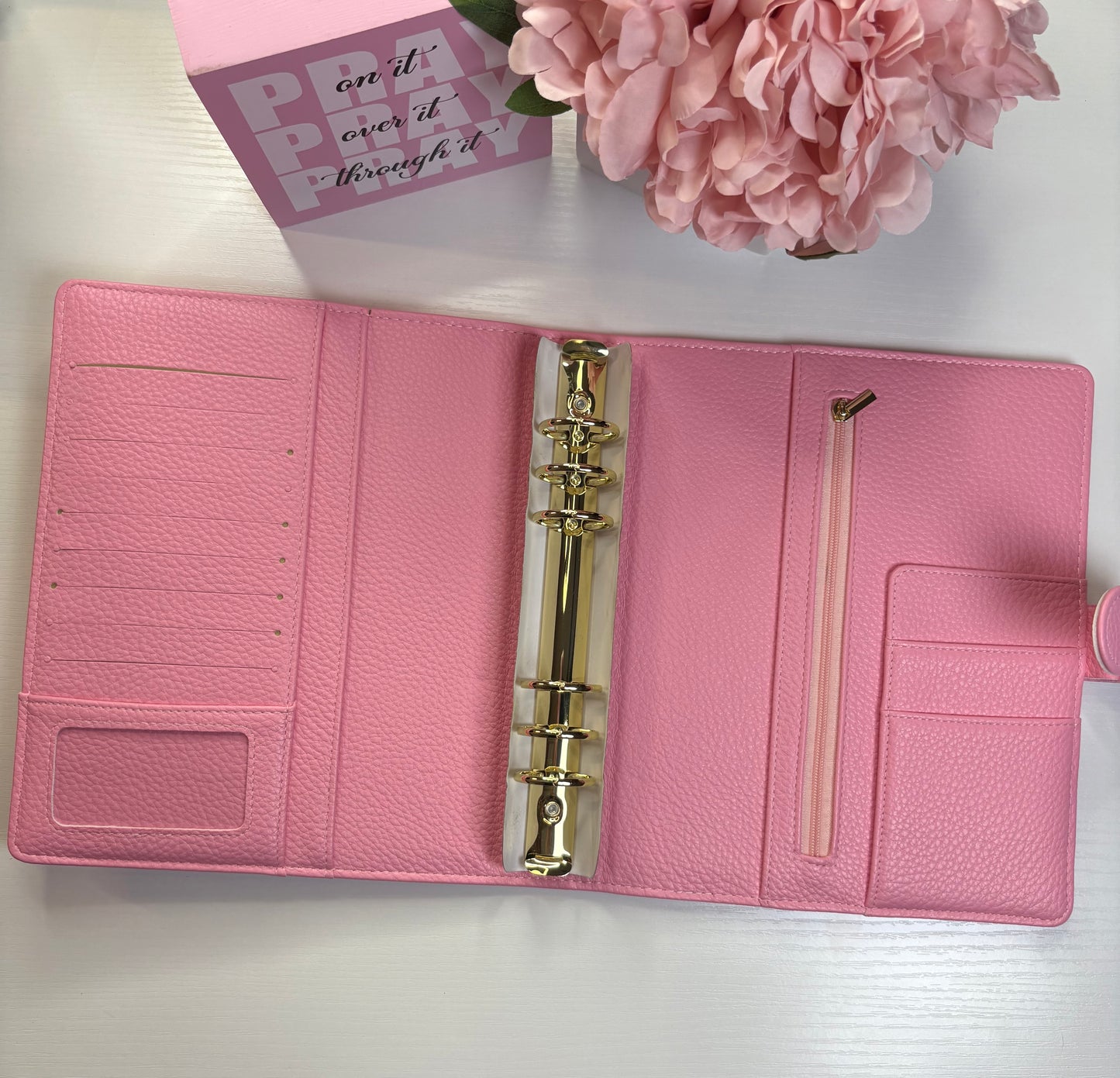 A5 Pebble Leather Budget Binder 💖