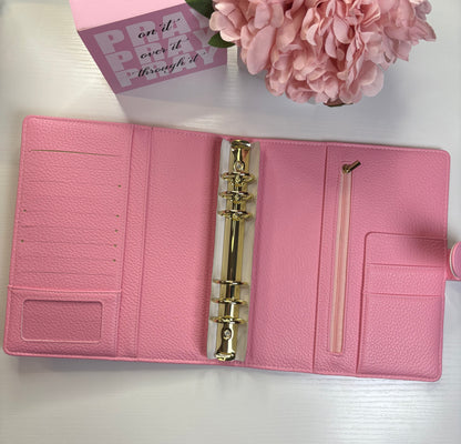 A5 Pebble Leather Budget Binder 💖