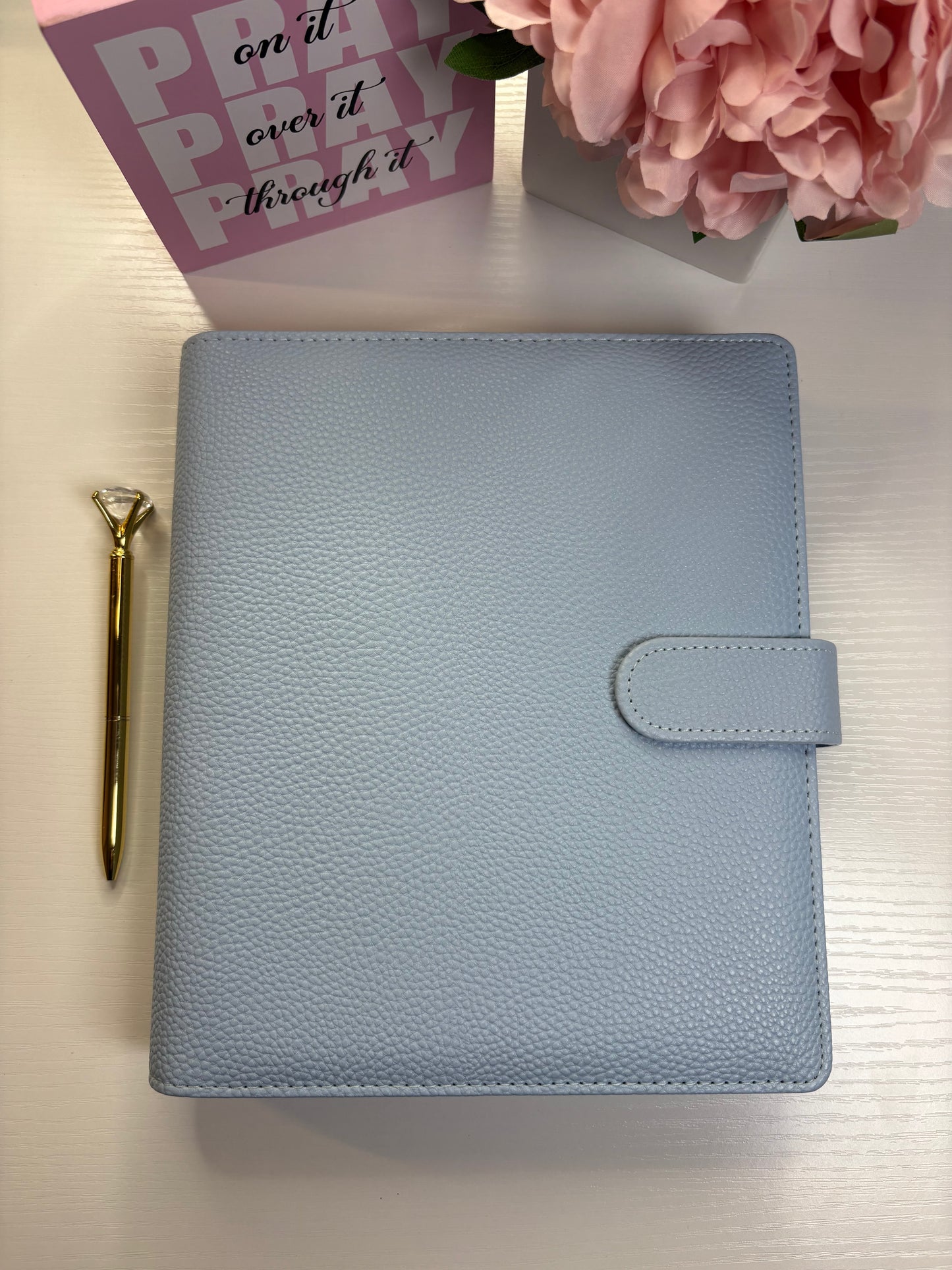 A5 Pebble Leather Budget Binder 💖