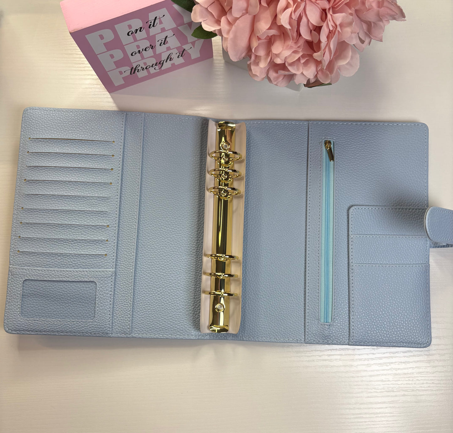 A5 Pebble Leather Budget Binder 💖