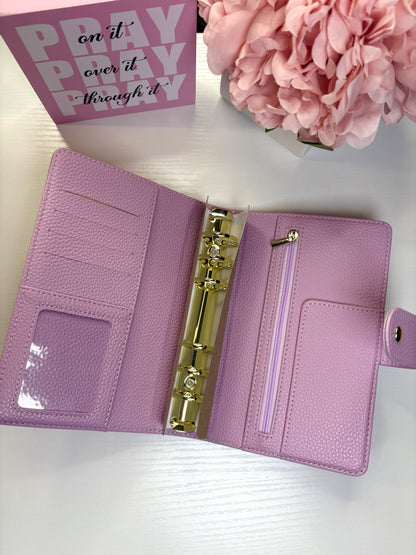 A6 Quilted Pebble Leather Binder