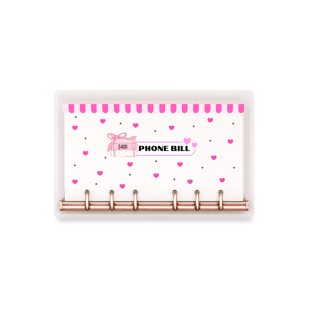 Pink Heart Book Envelopes